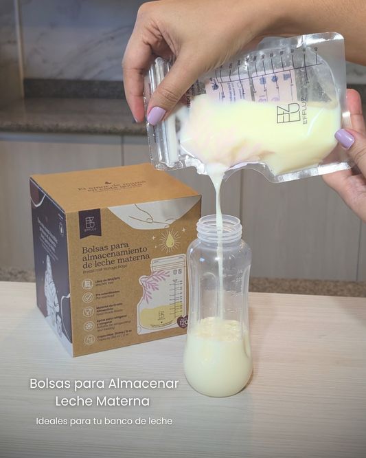 Bolsas para almacenar leche materna 8oz 250ml con 120 bolsas - Effluz