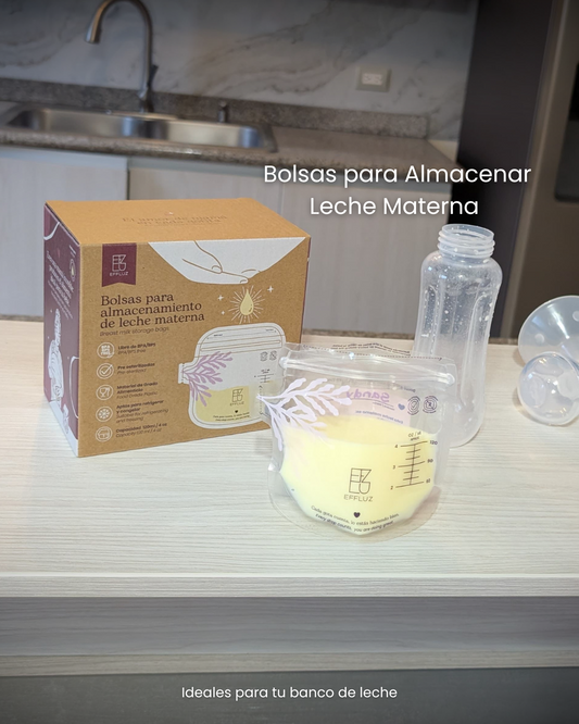 Bolsas para almacenar leche materna 4oz 120ml con 120 bolsas - Effluz