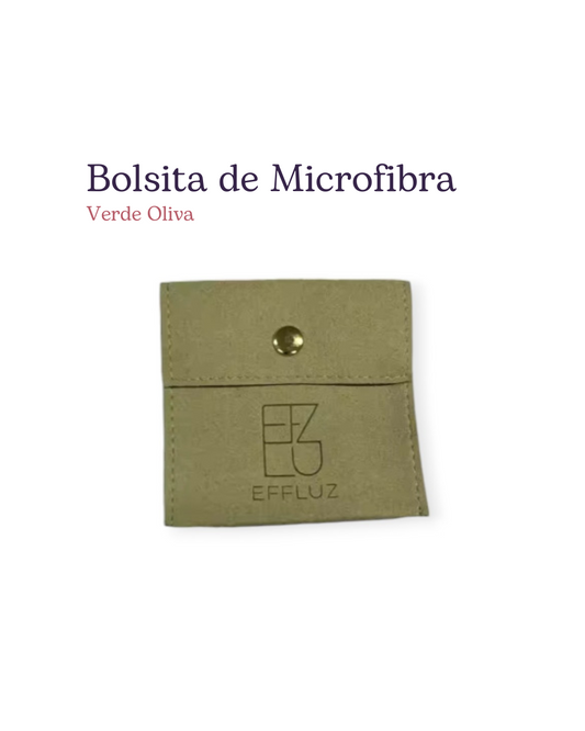 Olive Green Microfiber Jewelry Pouch