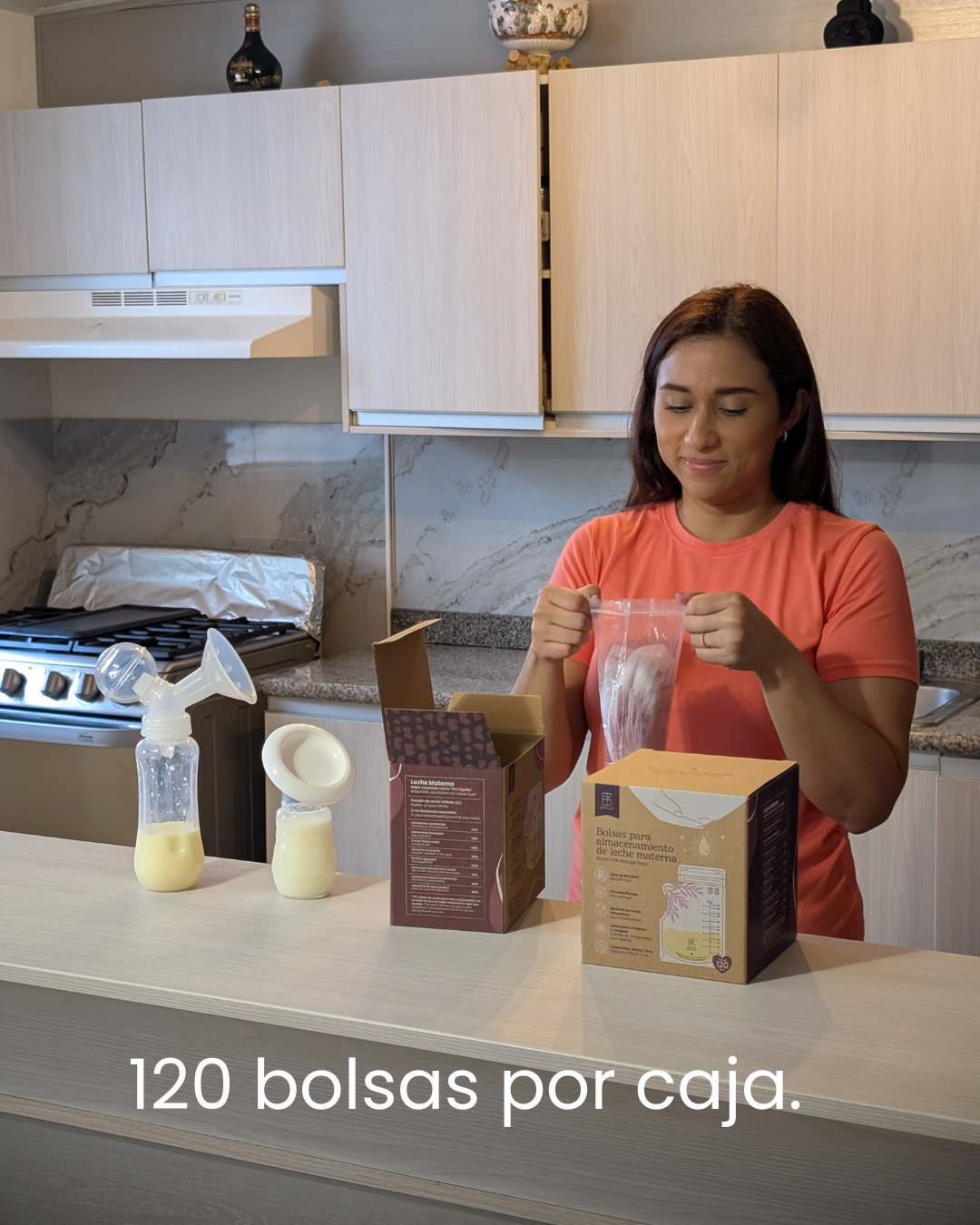 Bolsas para almacenar leche materna 4oz 120ml con 120 bolsas - Effluz