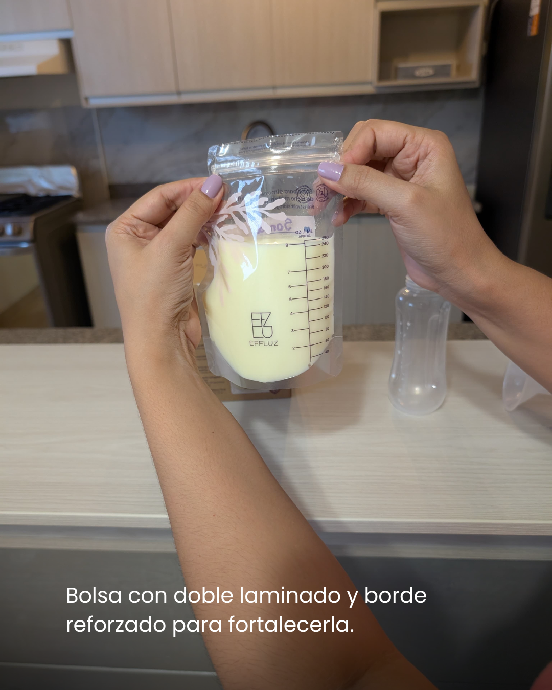 Bolsas para almacenar leche materna 8oz 250ml con 120 bolsas - Effluz