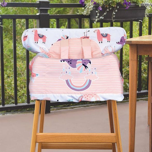 Cobertor para proteger carrito de super y sillas de comer - Unicornios Llamas