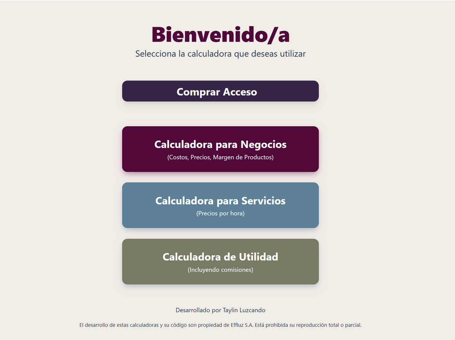 Calculadoras digitales para negocios 6 meses - $30 con impuestos