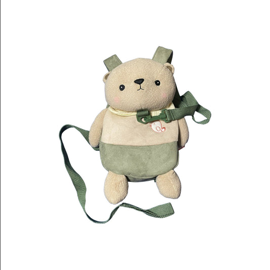 Arnes pechera con mochila de osito verde