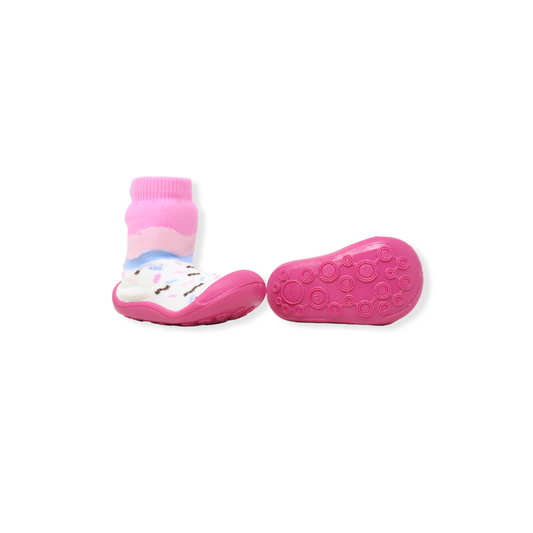 Klin Br17 US3 8-10m pink cupcake shoe