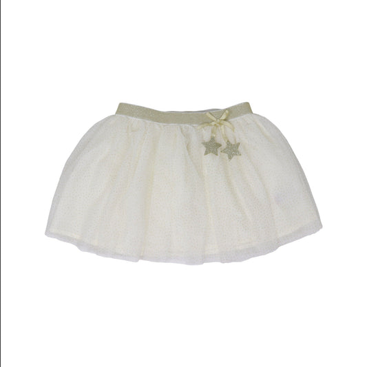 Gold tutu with cream stars 5-6t