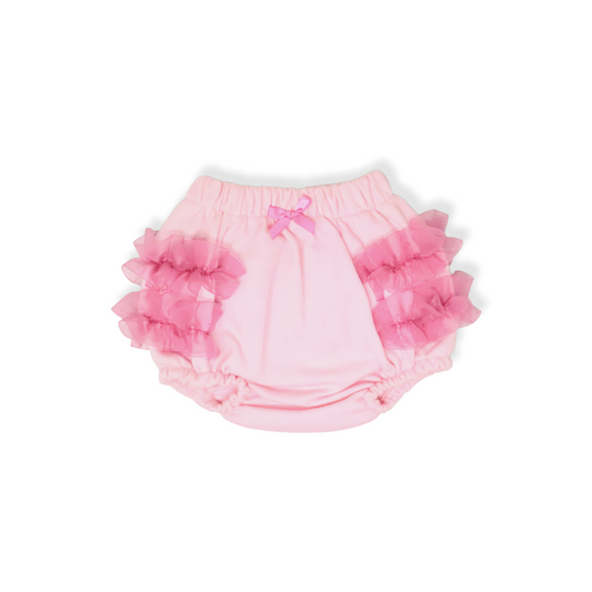 Cubrepanal itty bitty baby rosa con ruchas preemie - bebé prematuro hasta 6lb