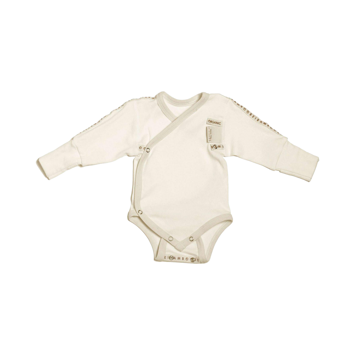 Beibamboo Baby grow bodysuit 3-6lb cream
