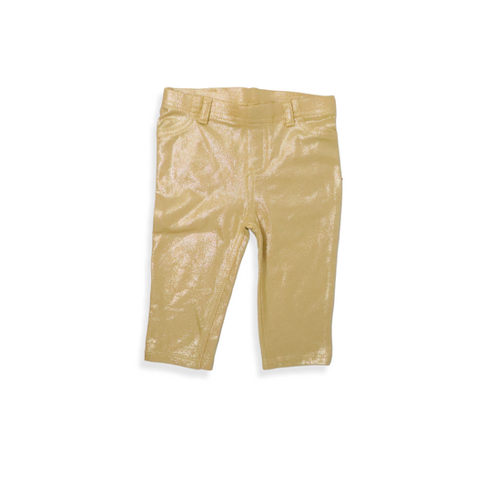 Pantalon leggins dorado 0-3m