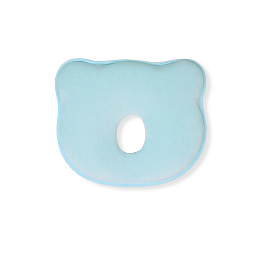 Almohada celeste en forma de oso