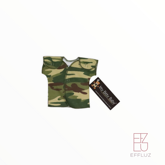 NICU tshirt itty bitty baby nino 1-3lb verde militar