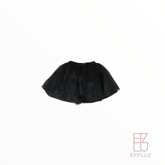 Falda de tulle negro 2-4t
