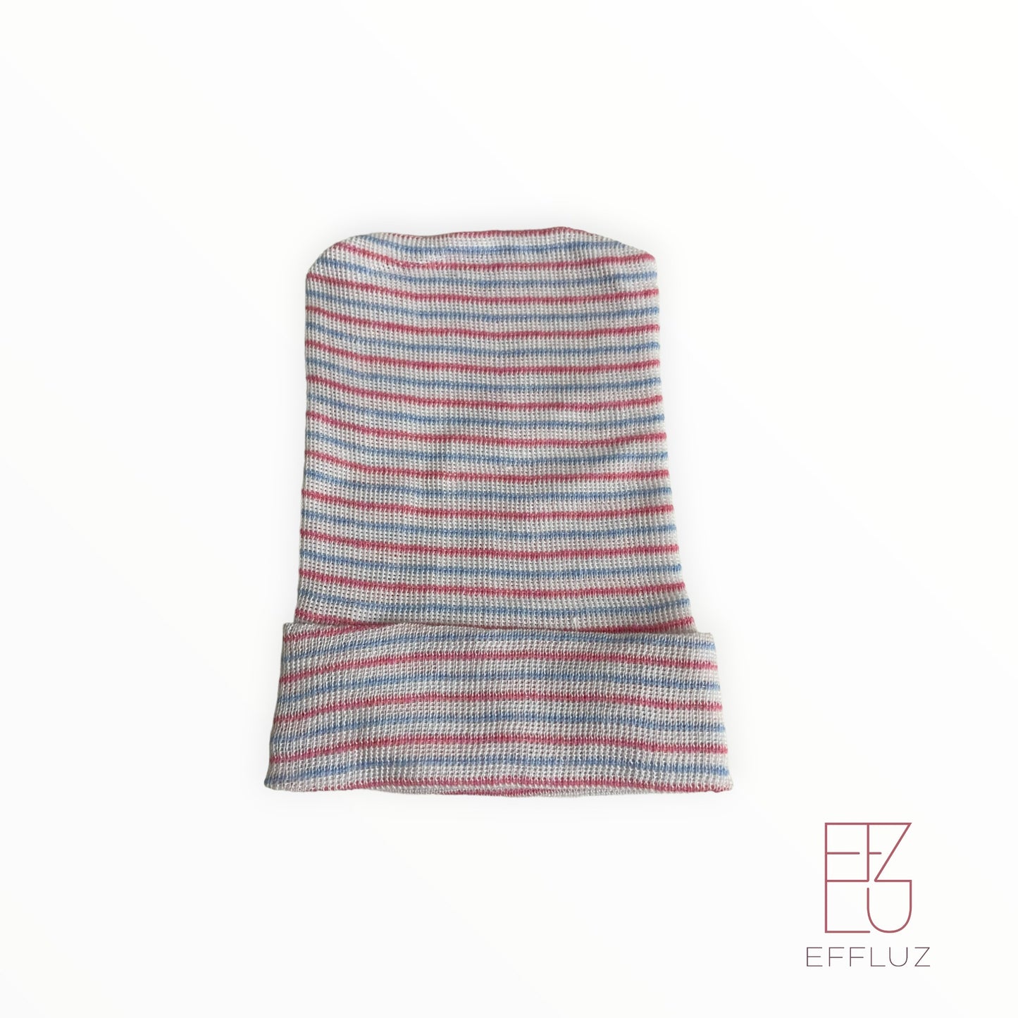 Premature hat 3 to 6lb - pink white and light blue stripes 710 - Premature baby