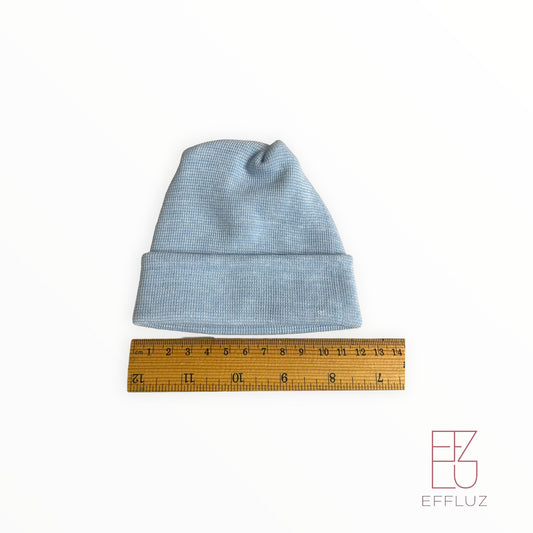 Gorrito para prematuro 3 a 6lb - celeste rounded top 720 - Bebé prematuro
