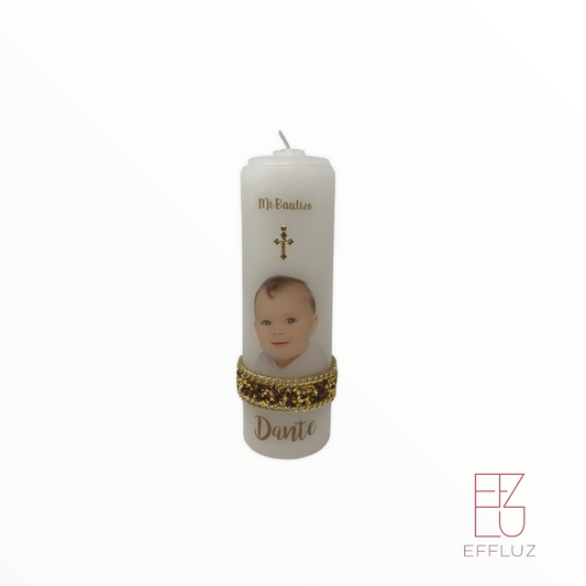 BAPTISM CANDLE DANTE MODEL 6 INCH