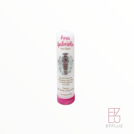 BAPTISM CANDLE MODEL ANAG 7.5 INCH