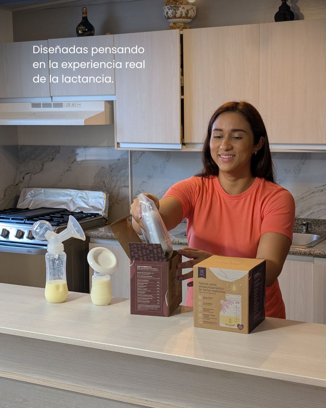 Bolsas para almacenar leche materna 8oz 250ml con 120 bolsas - Effluz