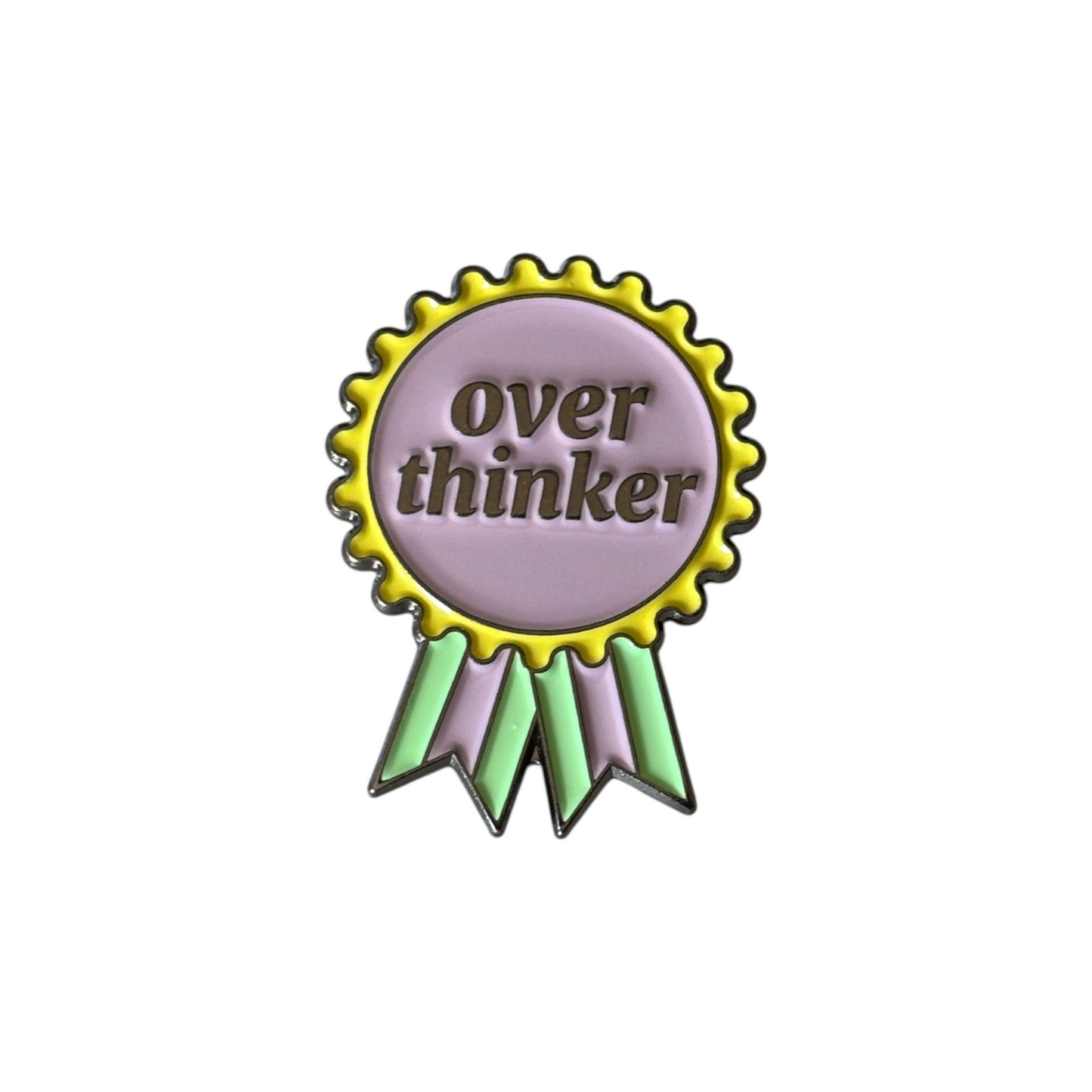 Broche Overthinker Lila Menta Amarillo