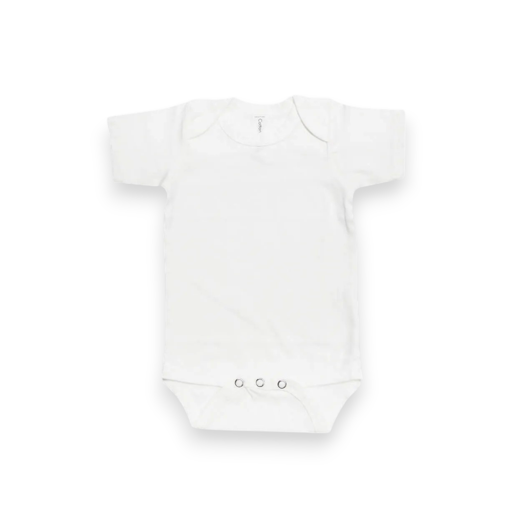 Bodysuit blanco manga corta COTTON LITE 3-6m