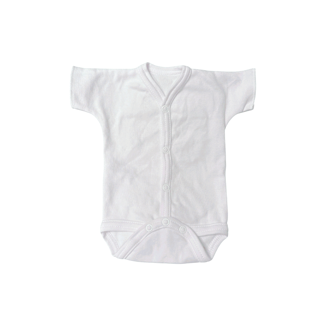 Bodysuit kimono itty bitty baby prematuro 3-5lb blanco