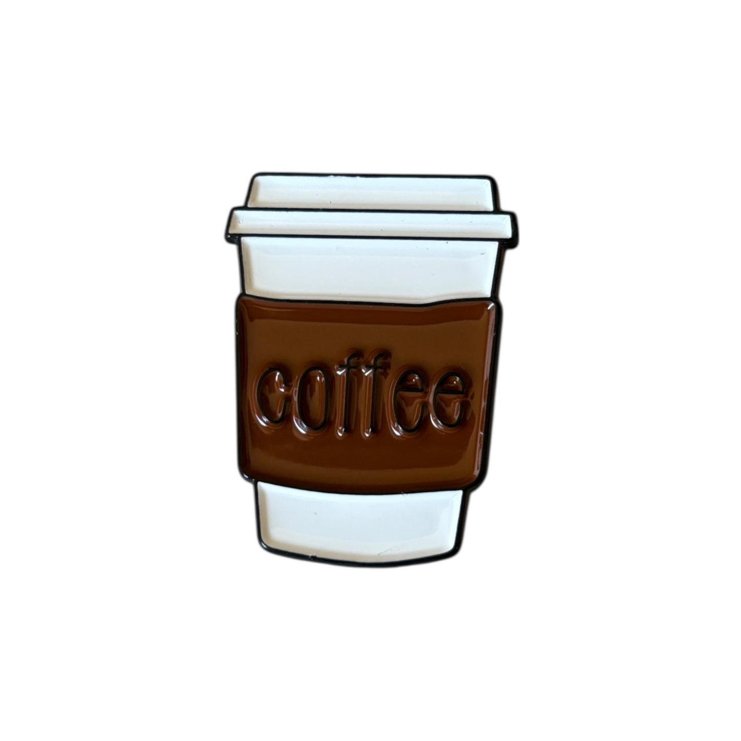Broche Coffee Cup Blanco Chocolate
