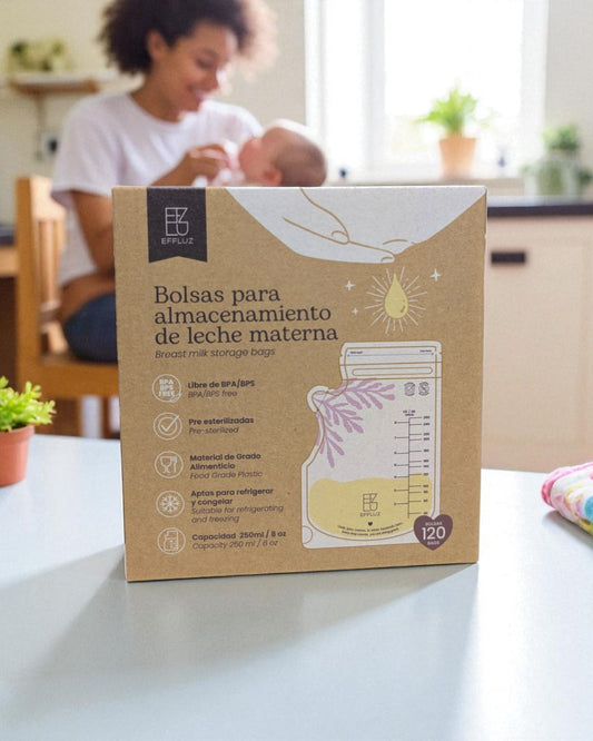 Bolsas para almacenar leche materna 8oz 250ml con 120 bolsas - Effluz