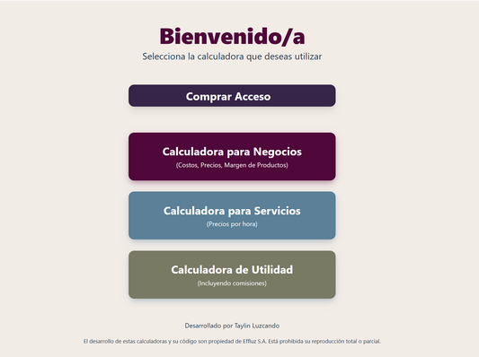 Calculadoras digitales para negocios 6 meses - $30 con impuestos
