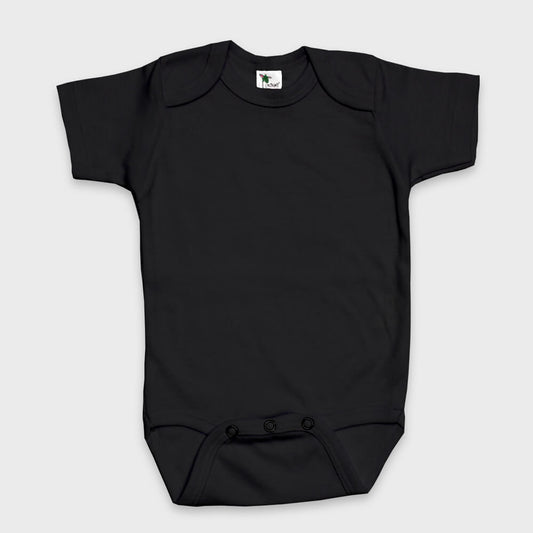 Black short sleeve bodysuit 0-3