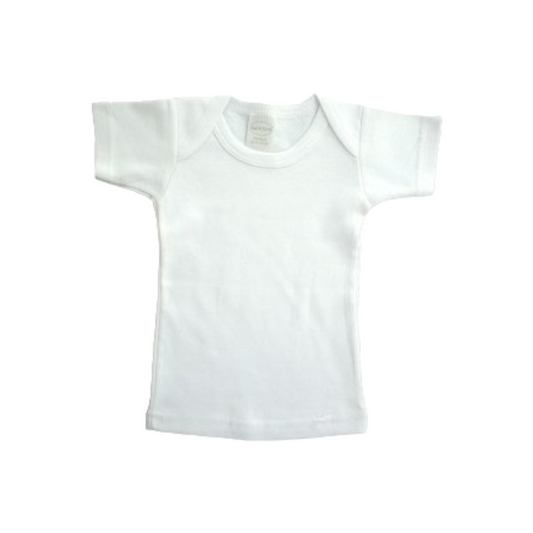 Tshirt blanco para bebé prematuro hasta 7 lb.