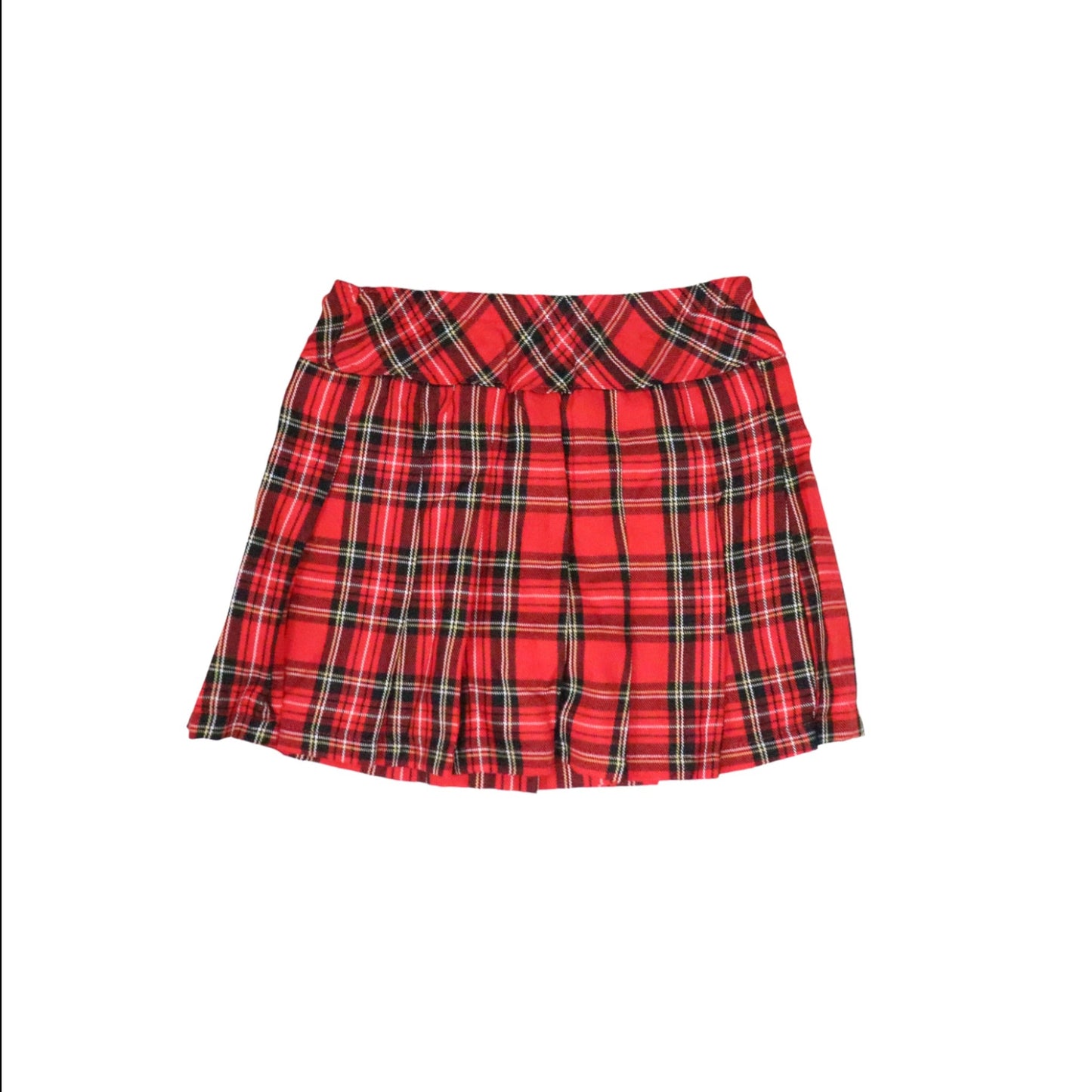 Red and black checkered skirt 4t