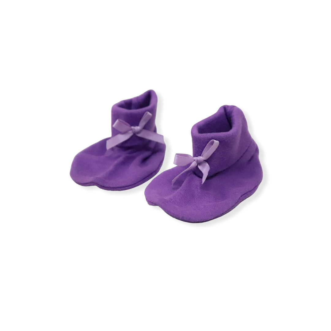 Itty Bitty Baby Preemie 5-8lb 3.5 Inch Purple Bootie Stocking