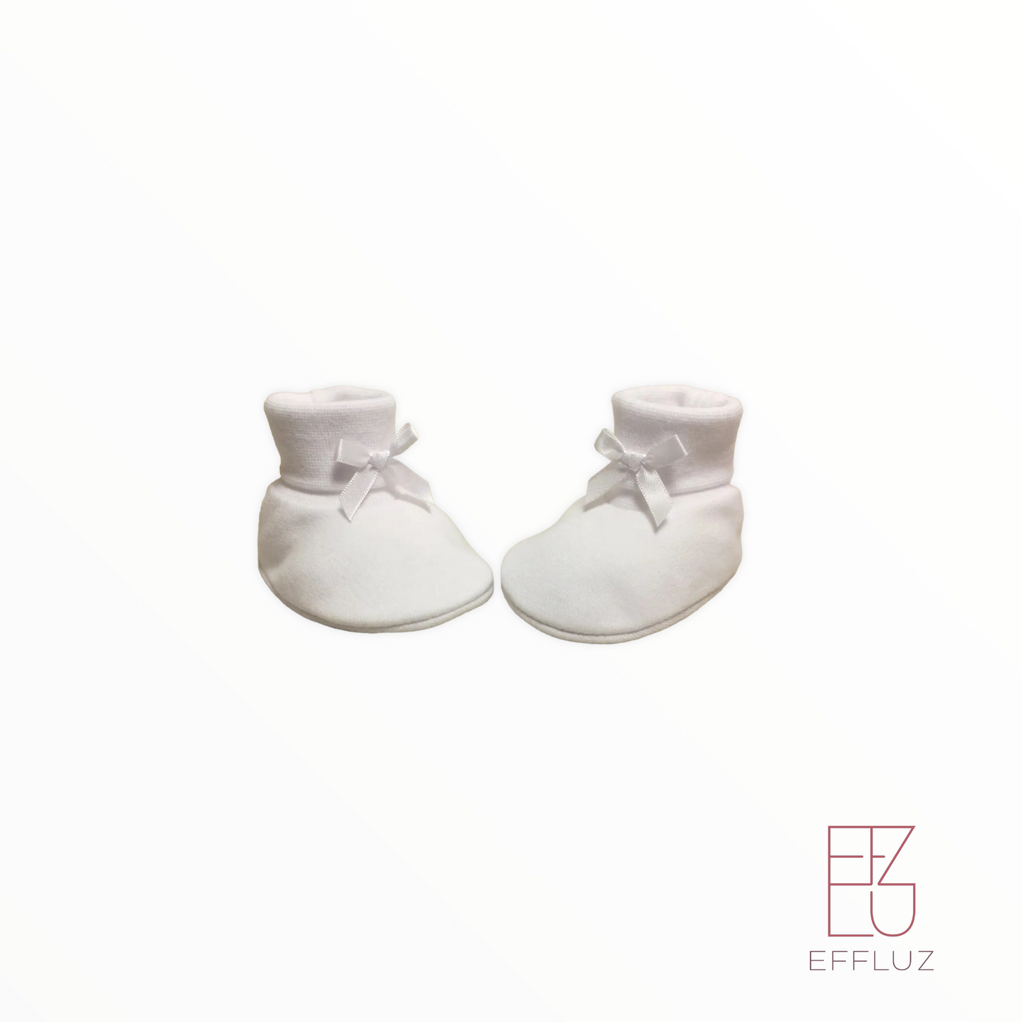 Itty Bitty Baby Preemie 5-8lb 3.5 Inch White Bootie Sock