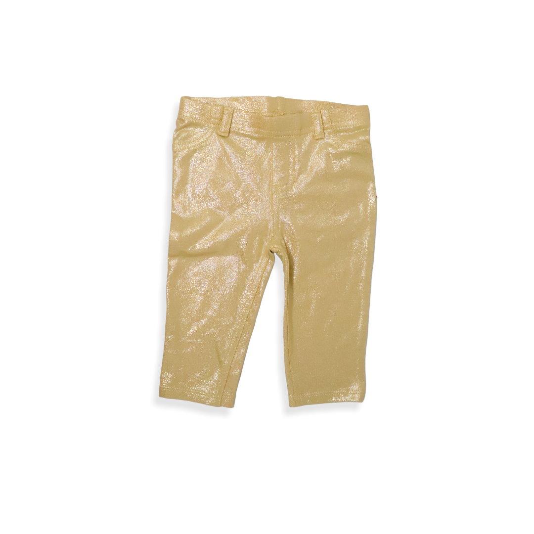 Gold leggings 0-3m