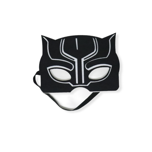 Mascara de Black Panther de fieltro con elastico