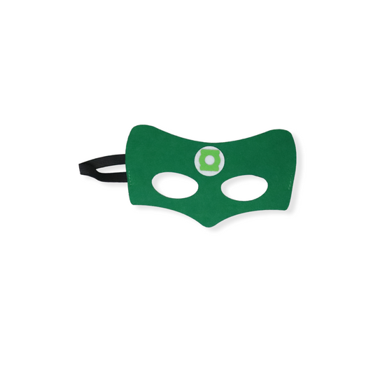 Mascara de Linterna Verde de fieltro con elastico