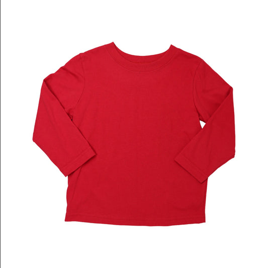 Tshirt red long sleeve 2T